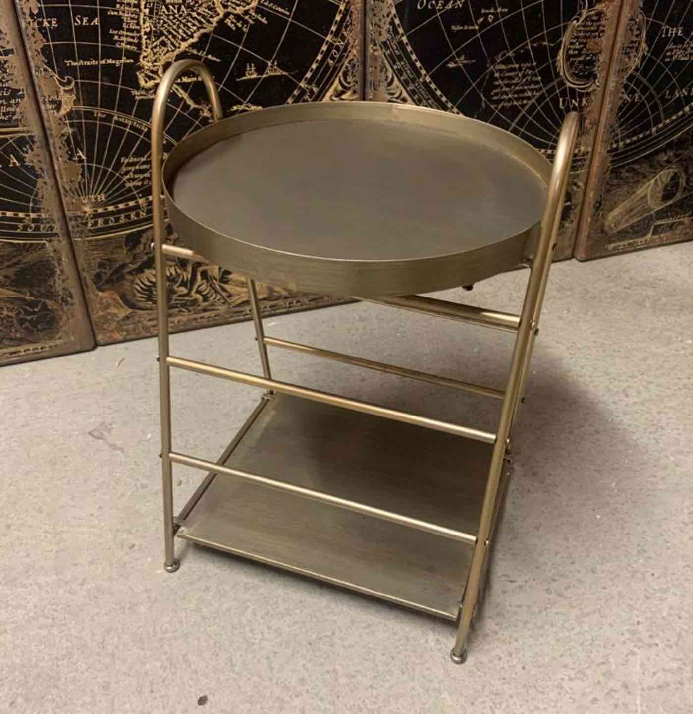 Rack & Tray Brass 70cm Furniture Hire Cheshire Furniture Rental