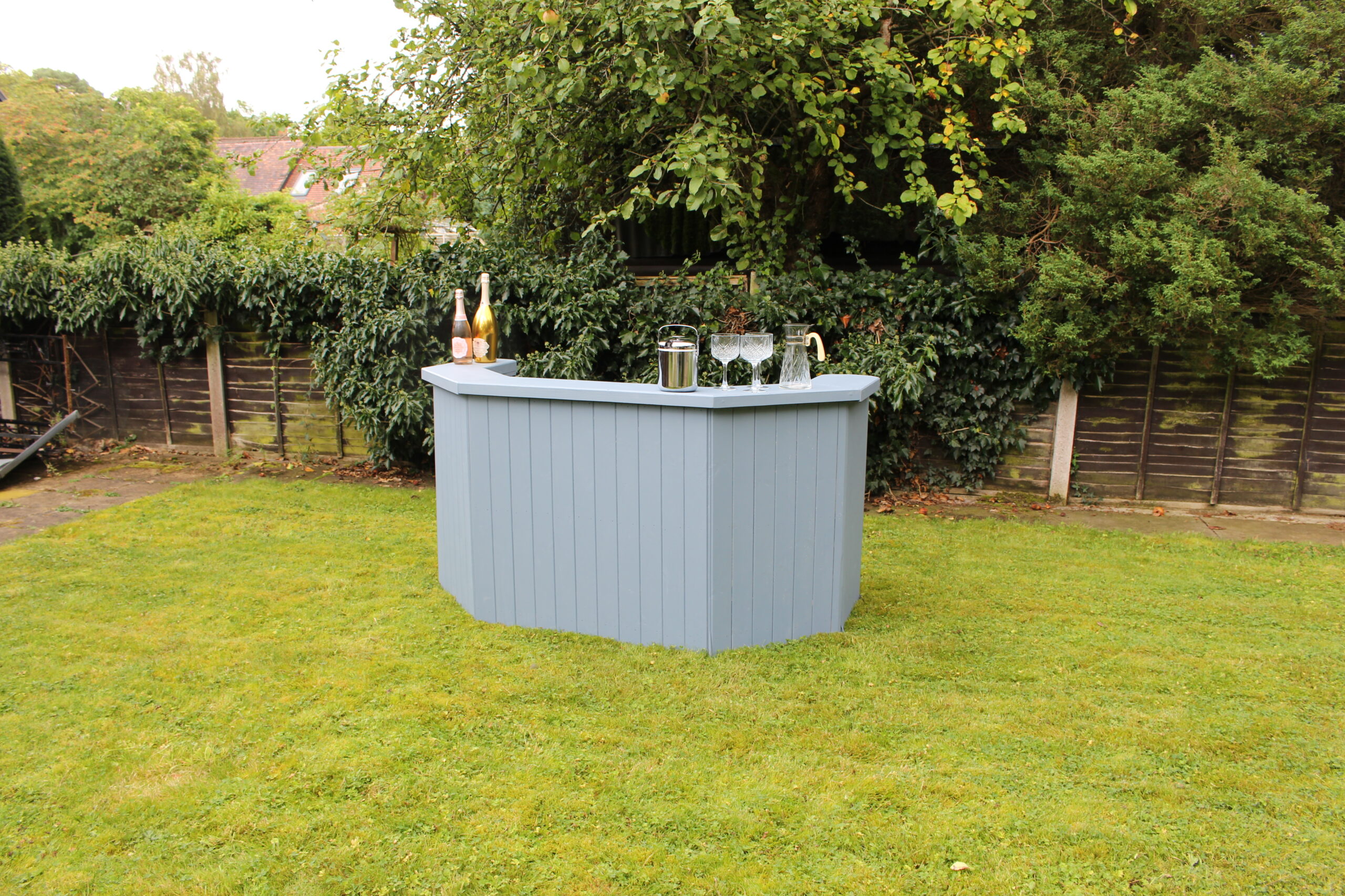 Hex Wooden Cladding Bar Furniture Hire Cheshire Furniture Rental